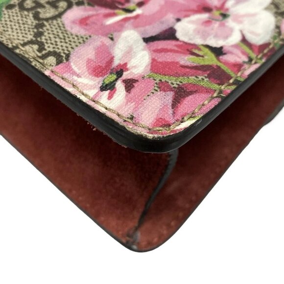 Auth GUCCI Dionysus/GG Blooms 421970 Beige Ebony Multi PVC Suede Shoulder Bag - Picture 3 of 15